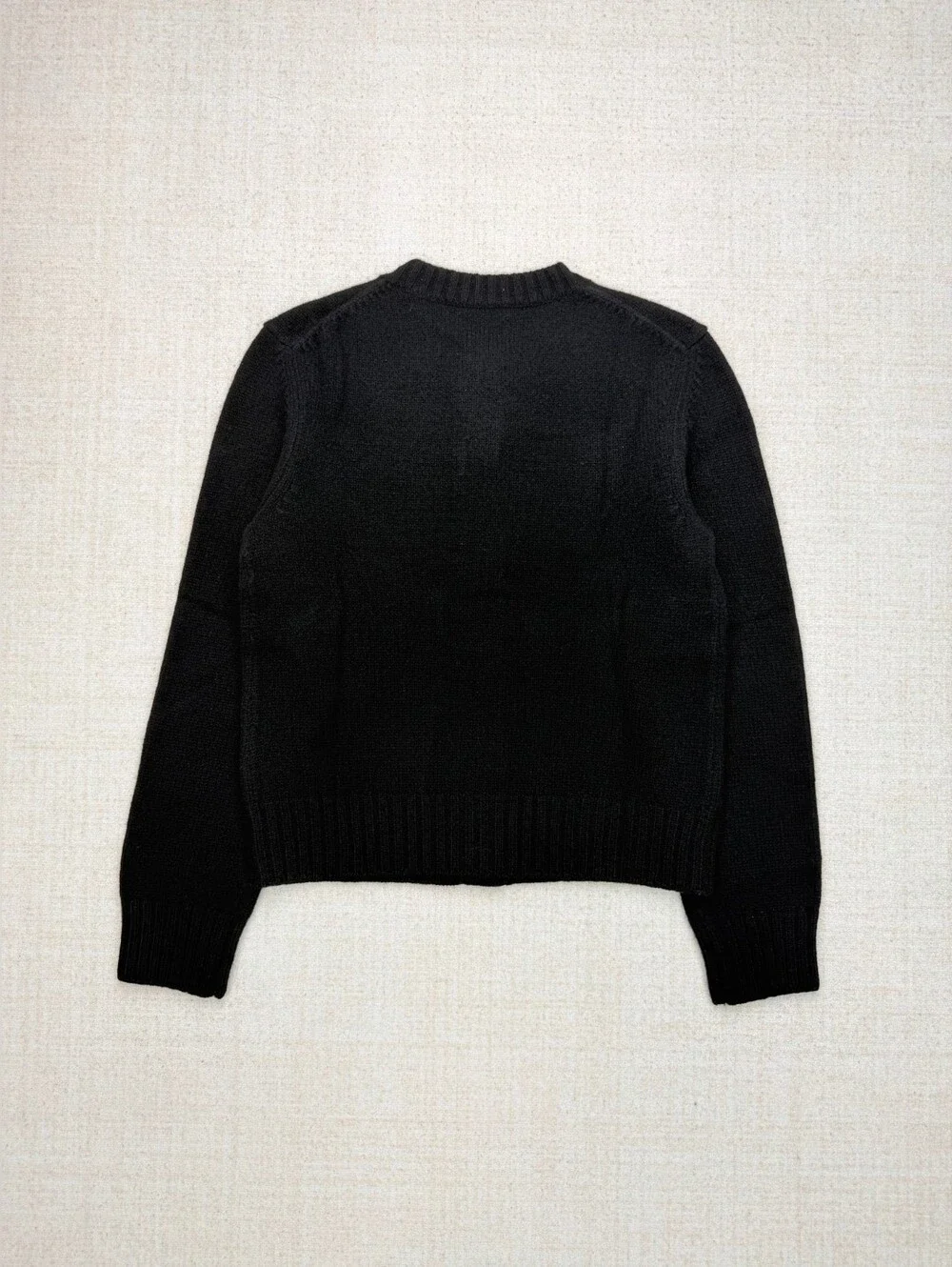 Chanel Black Button-Front Cashmere Cardigan